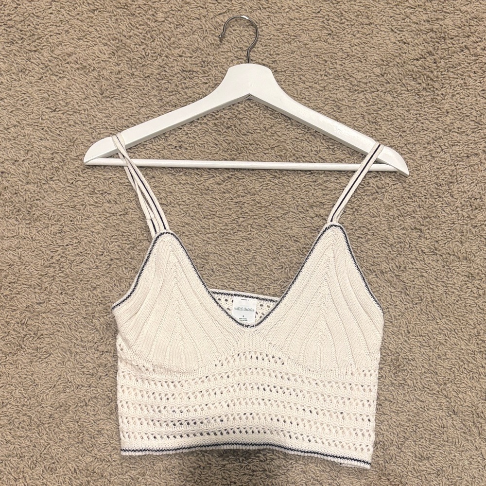 Cream Knit Women's Top